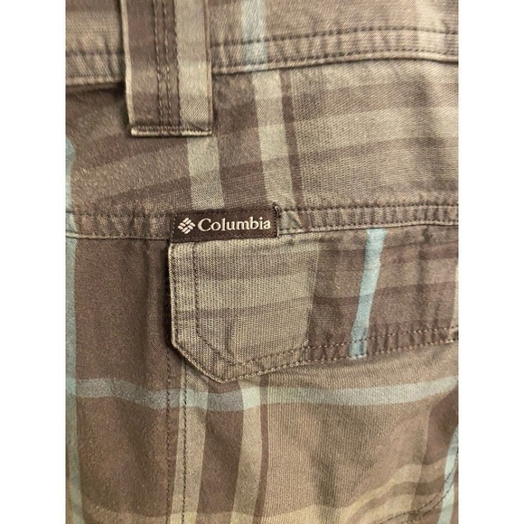 Columbia Omni-Shade Sun Protection Plaid Shorts 38W 10L Mens - Picture 5 of 9